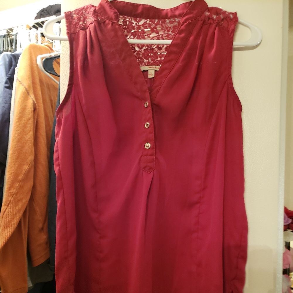 Red blouse